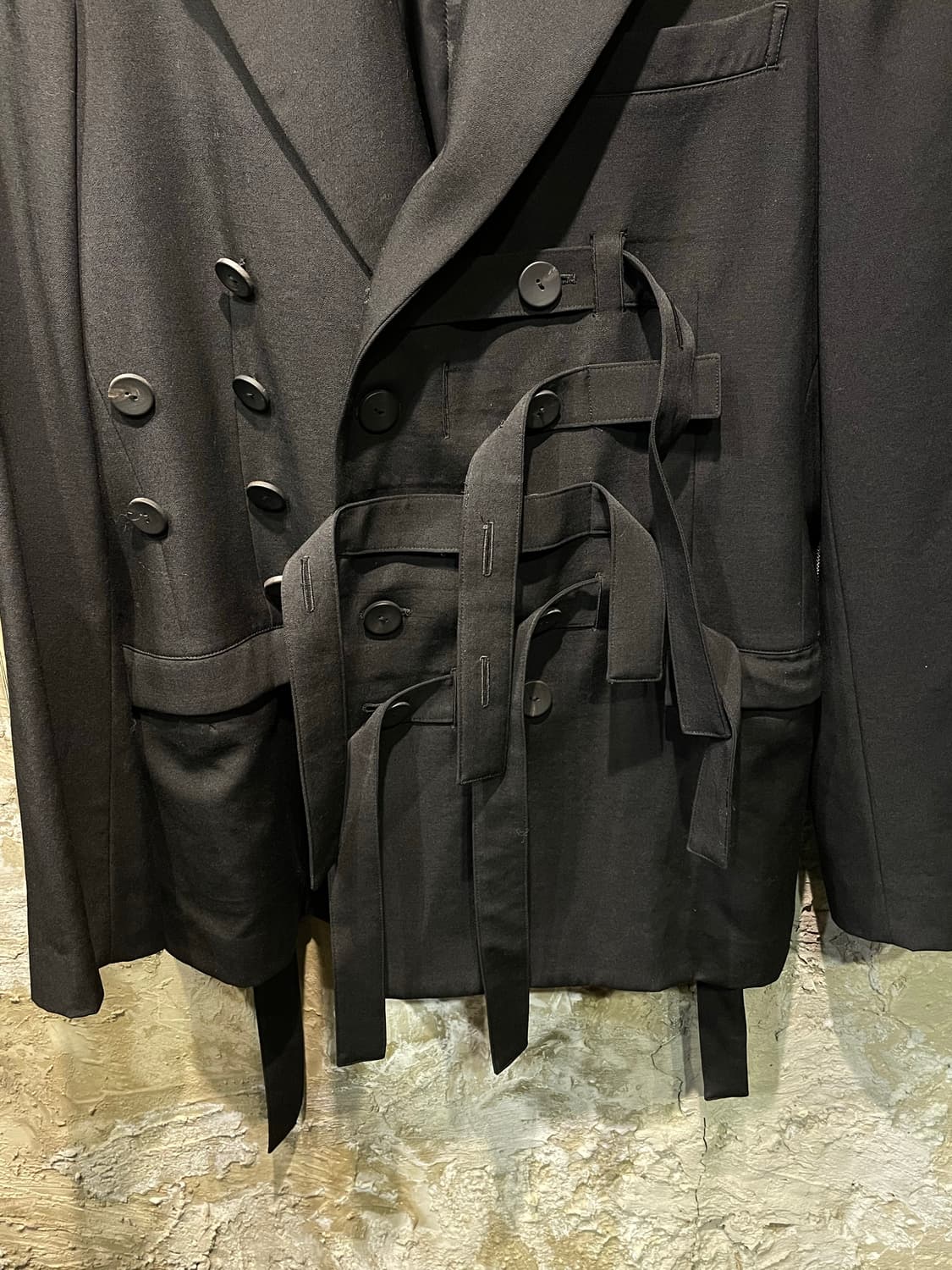 Yohji yamamoto Twill belted pick jacket 상품이미지3