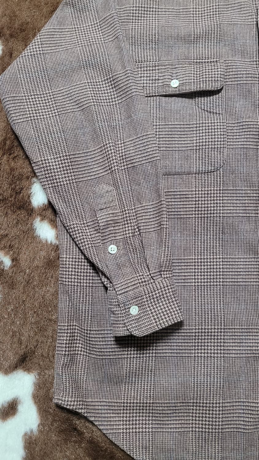 폴로 랄프로렌 도톰  브라운 체크 남방 (L) 상품이미지4