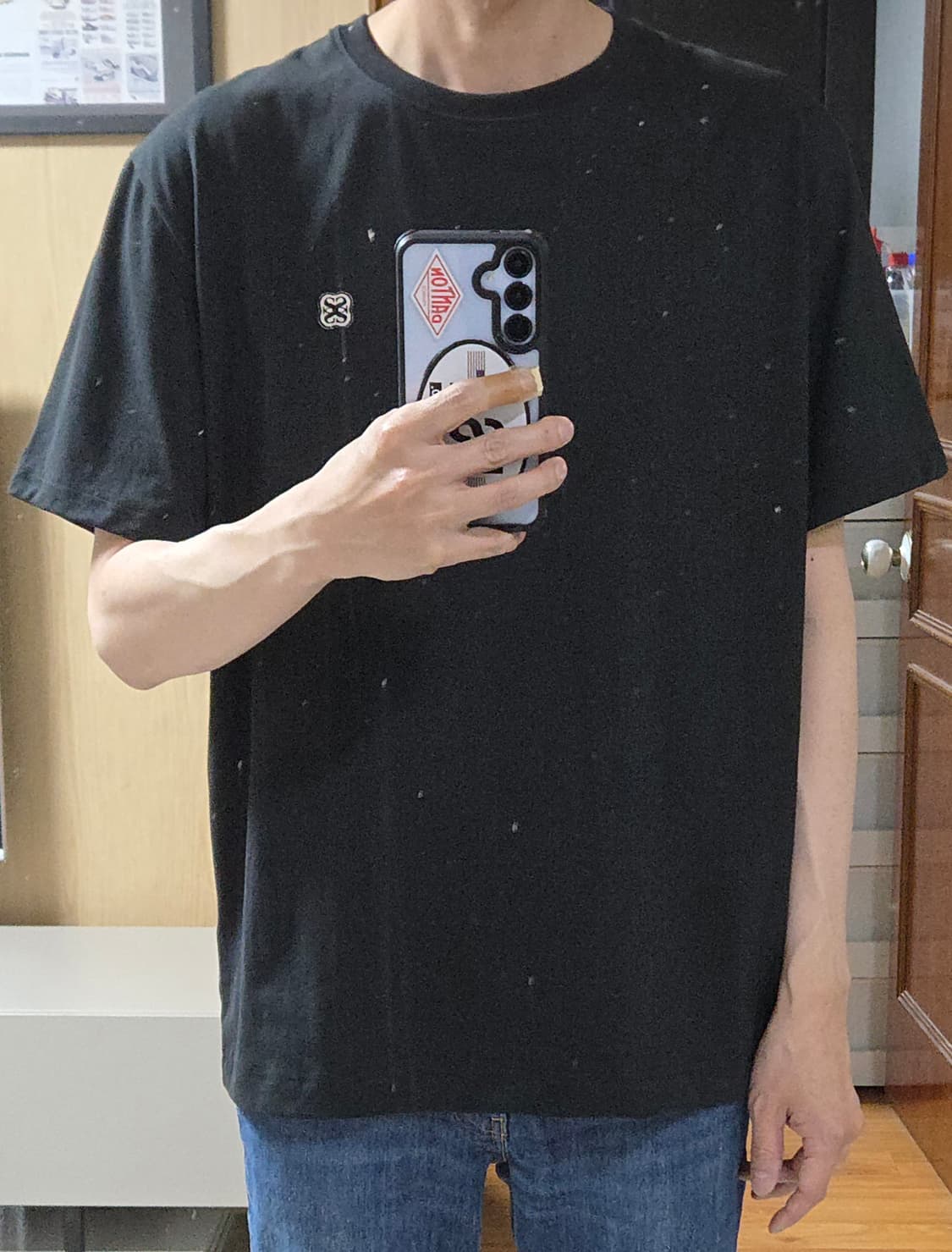 (착샷) 세터 satur 로고 반팔 티셔츠  상품이미지9