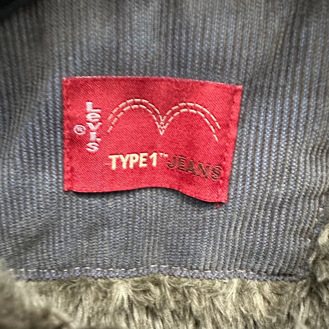 105 리바이스 타입1 남자 코튜로이 쉐르파 트러커 자켓 상품이미지4