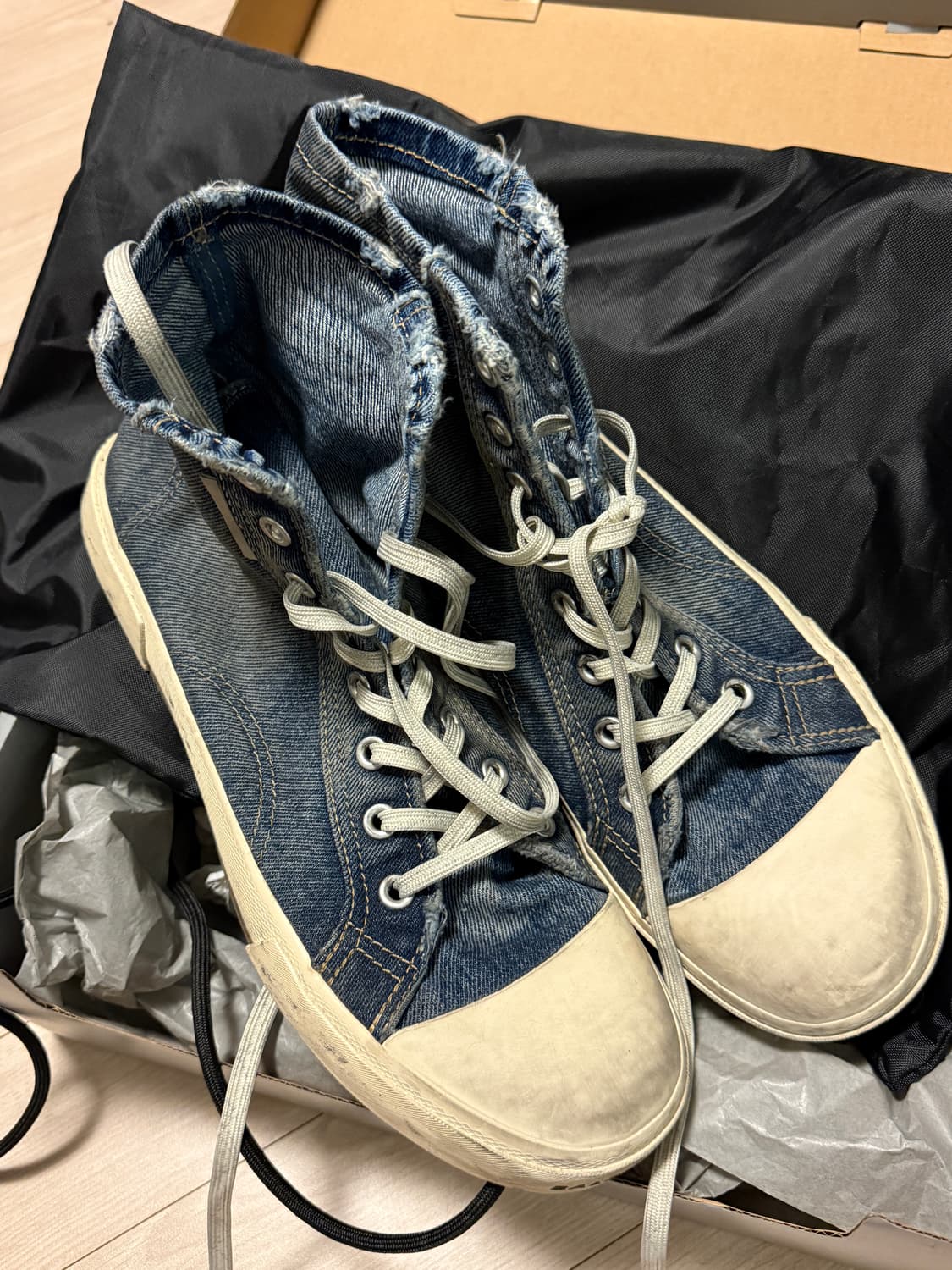 [44] 발렌시아가 파리하이탑 스니커즈 블루 국내매장판 상품이미지1