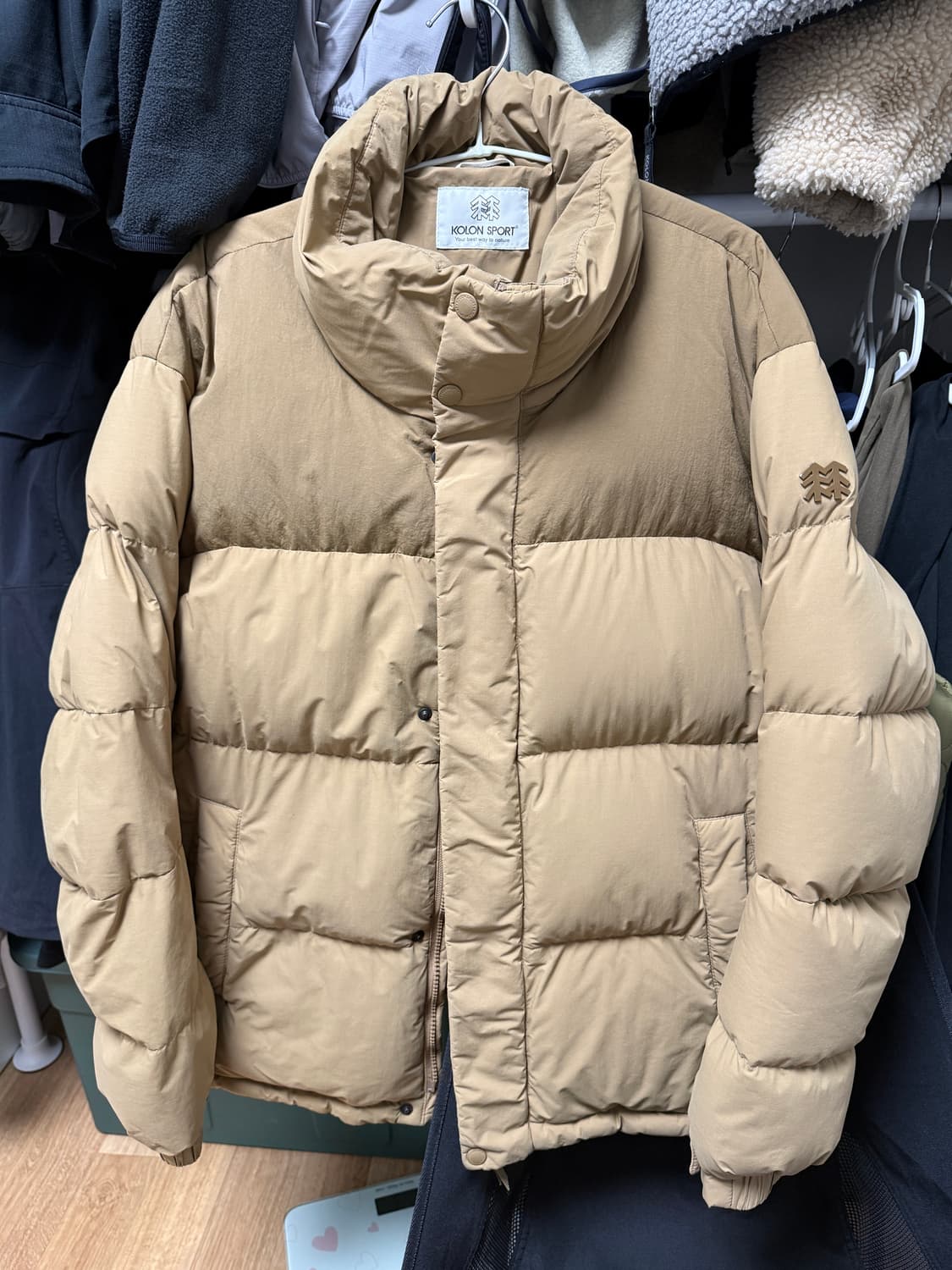 코오롱스포츠 패딩 베이지 105 상품이미지1