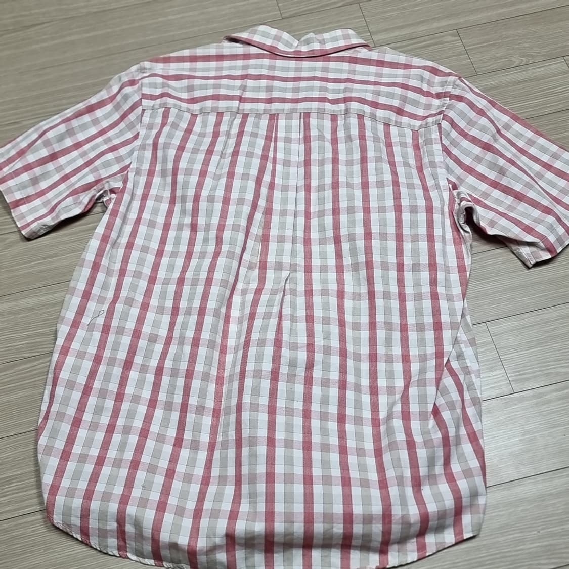 일판 에디바우어 반팔 체크 셔츠 남방(100) 상품이미지7