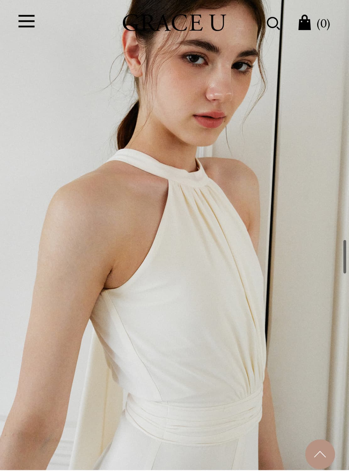 그레이스유 홀터넥 드레스웨딩 상품이미지5