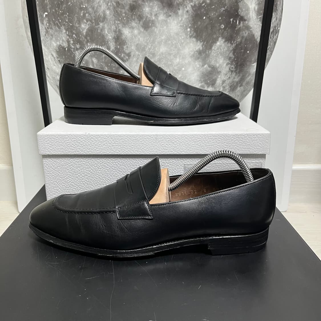 정품 8) 까르미나 블랙 페니로퍼 구두 265~270 상품이미지2