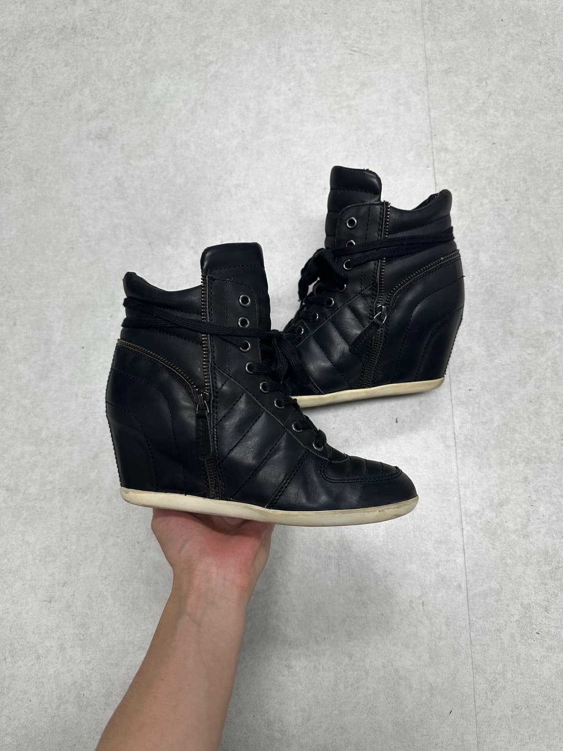 Ash 아쉬 레더 웨지힐 상품이미지1