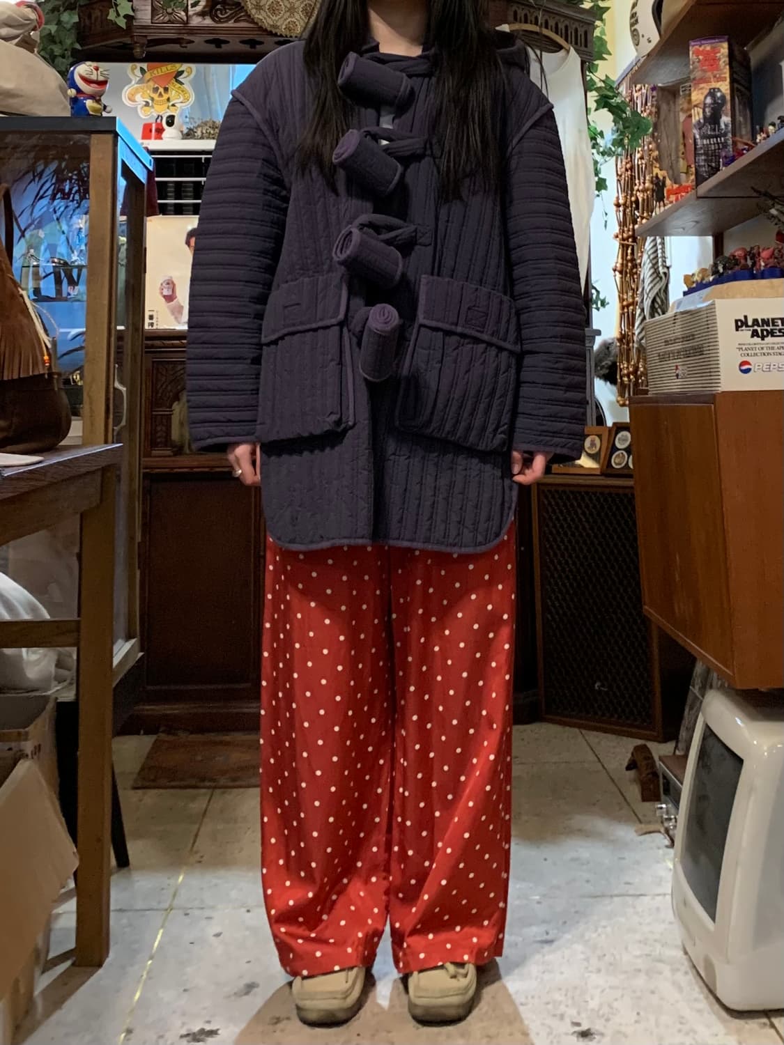 캐피탈 레드 도트 팬츠 상품이미지4