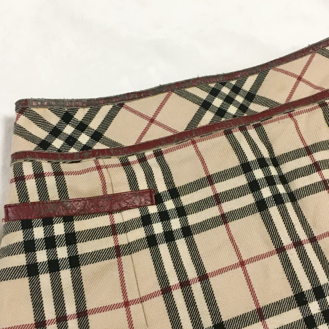 버버리 블루라벨 체크 미디스커트 36 상품이미지3
