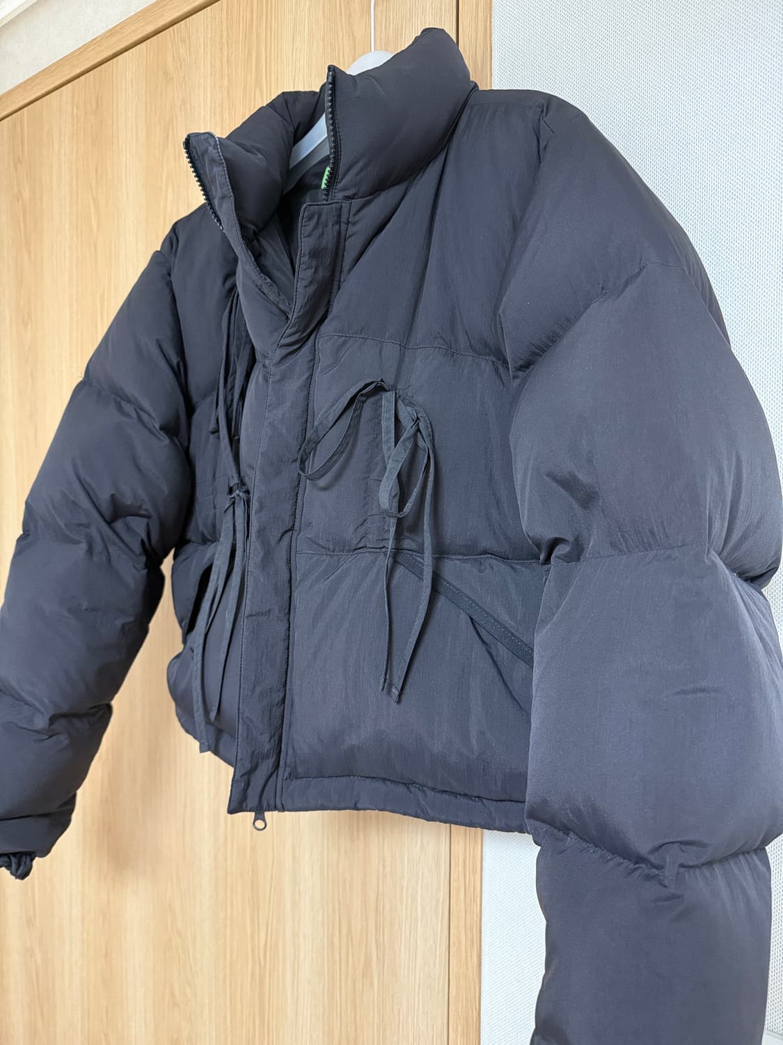 시눈 리본 숏 패딩 상품이미지2