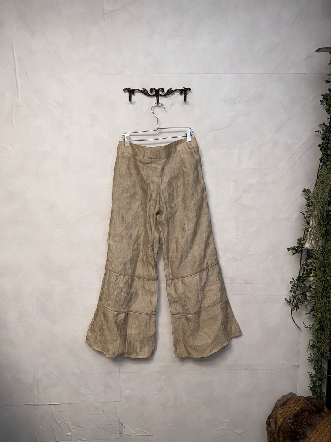 Beige shirring pocket lace bootscut pt 상품이미지6