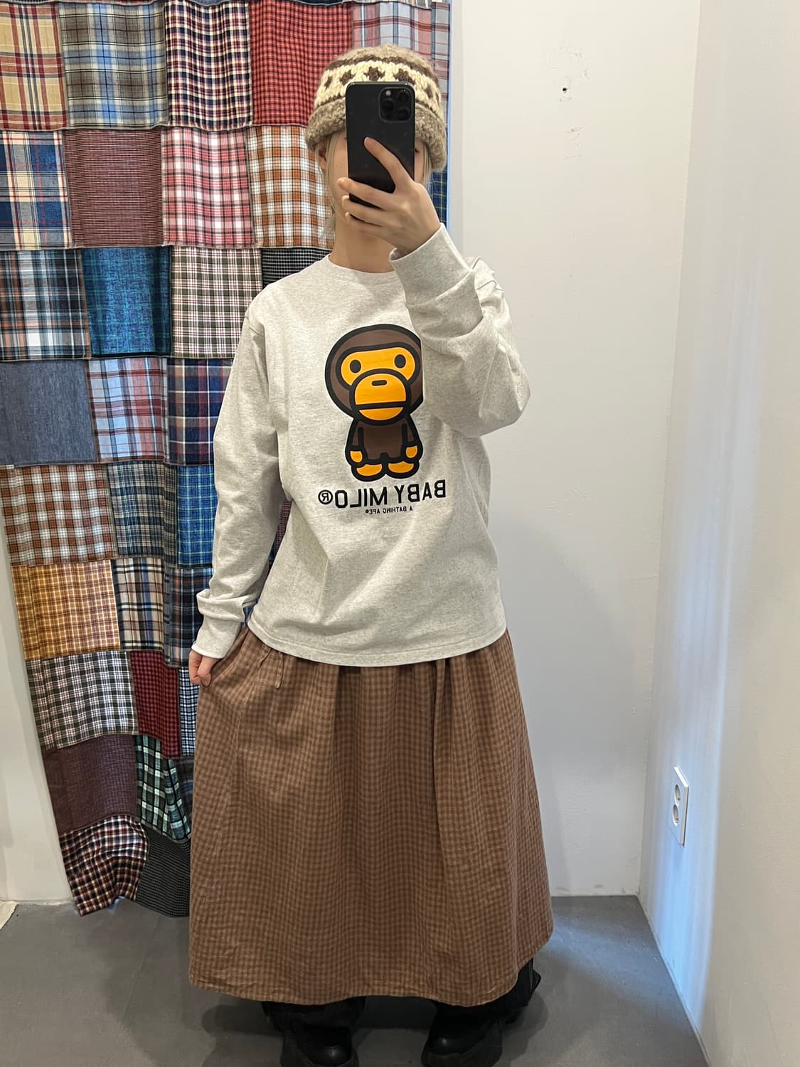 베이프 마일로 멜란지 롱슬리브 상품이미지3