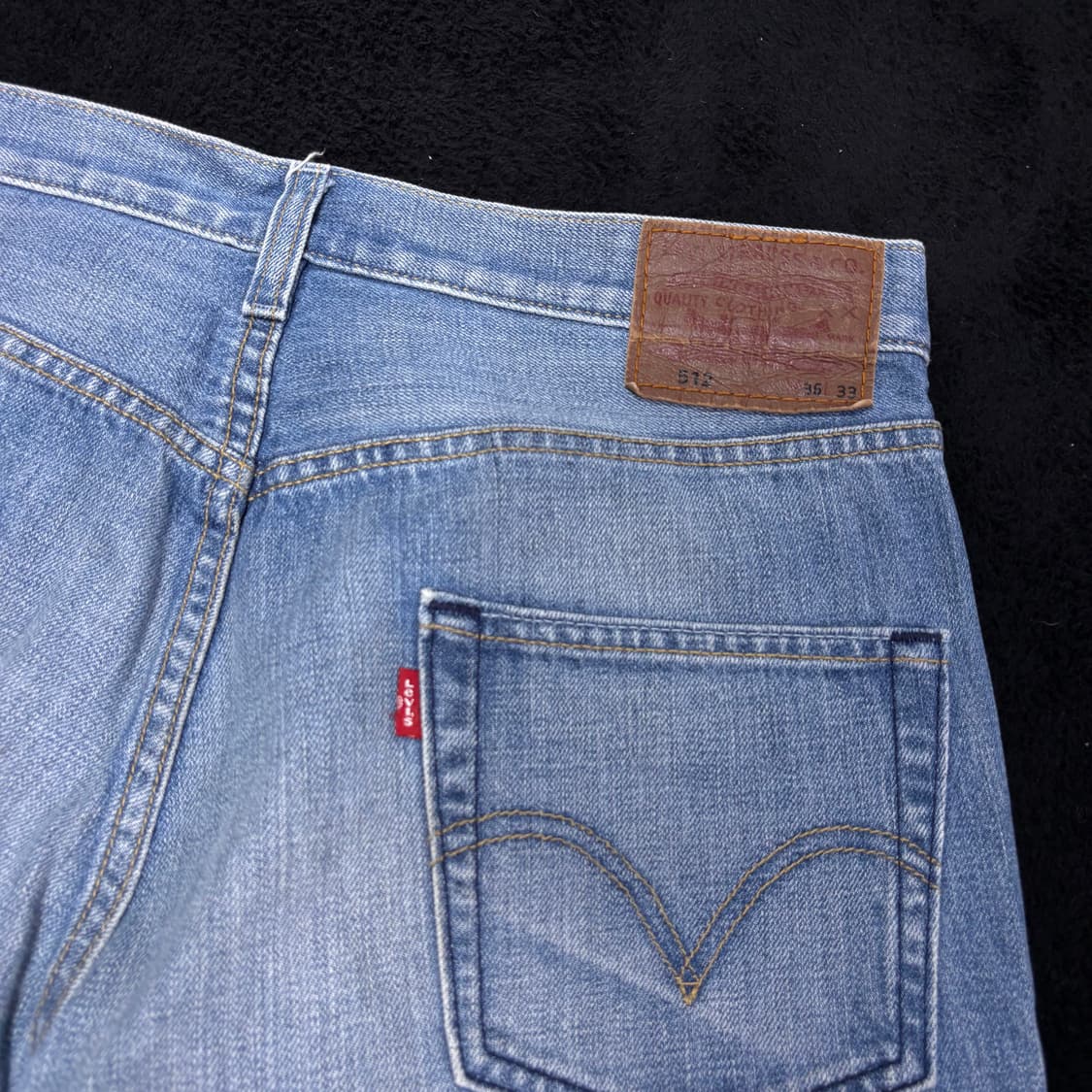 36 리바이스512 연청 세미와이드 데님팬츠 상품이미지3