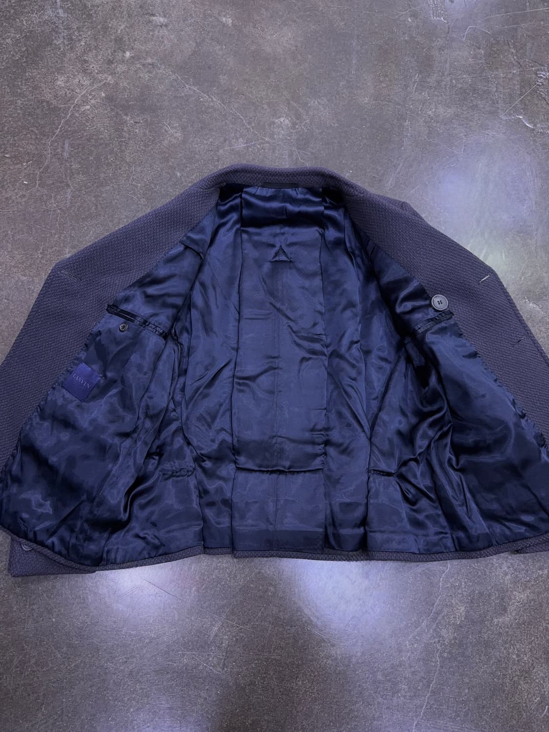 랑방 양모 숏 더블코트 피코트 라인 비스코스 그레이 46 상품이미지9