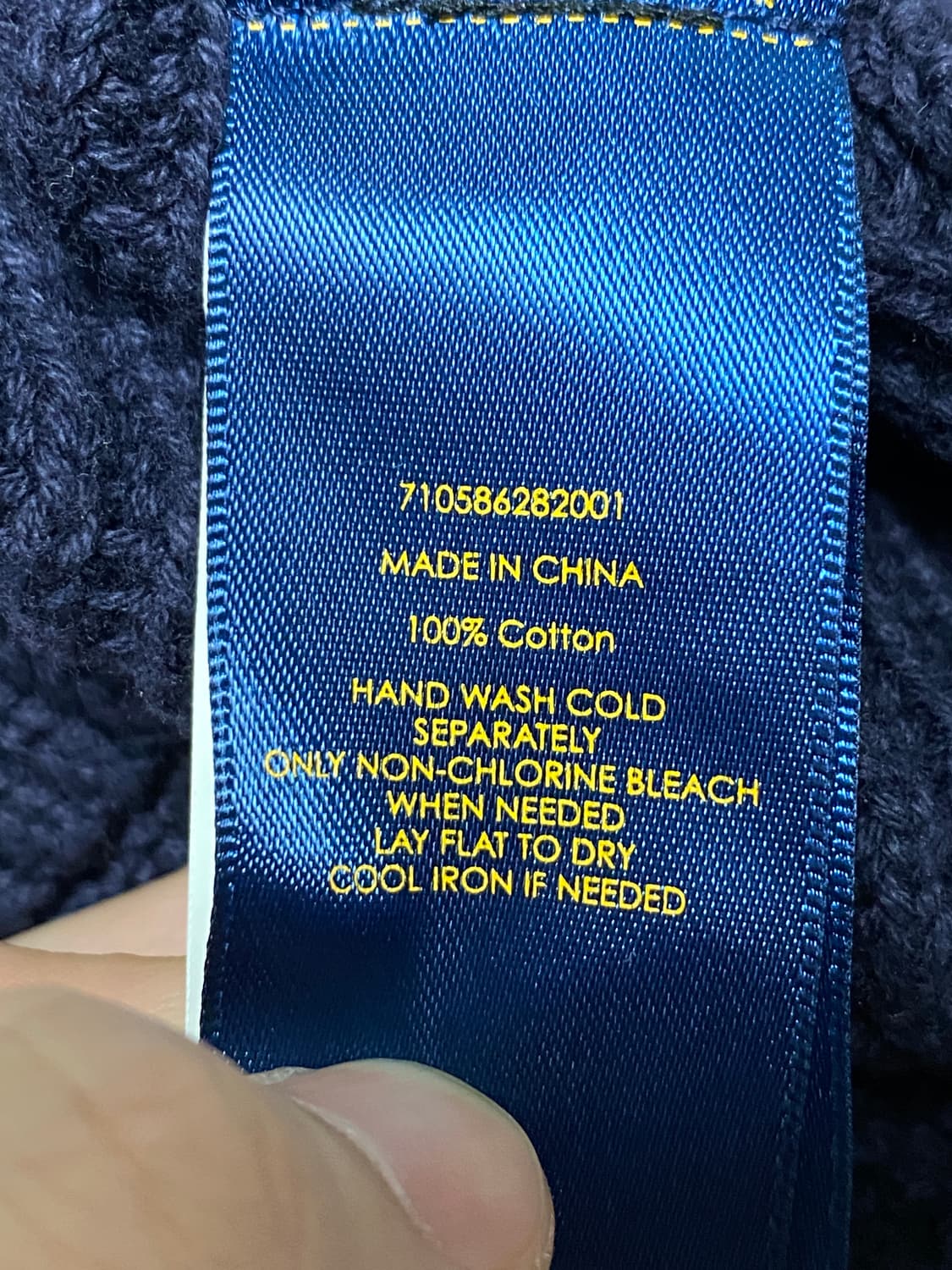 폴로 랄프로렌 남성 숄카라 가디건 네이비 L 상품이미지4