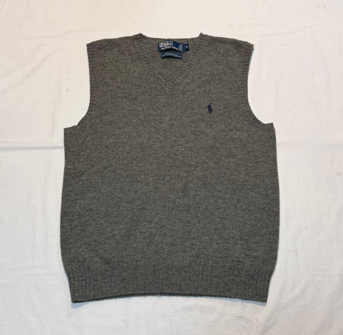 폴로 랄프로렌 램스울 조끼 베스트 그레이 상품이미지1