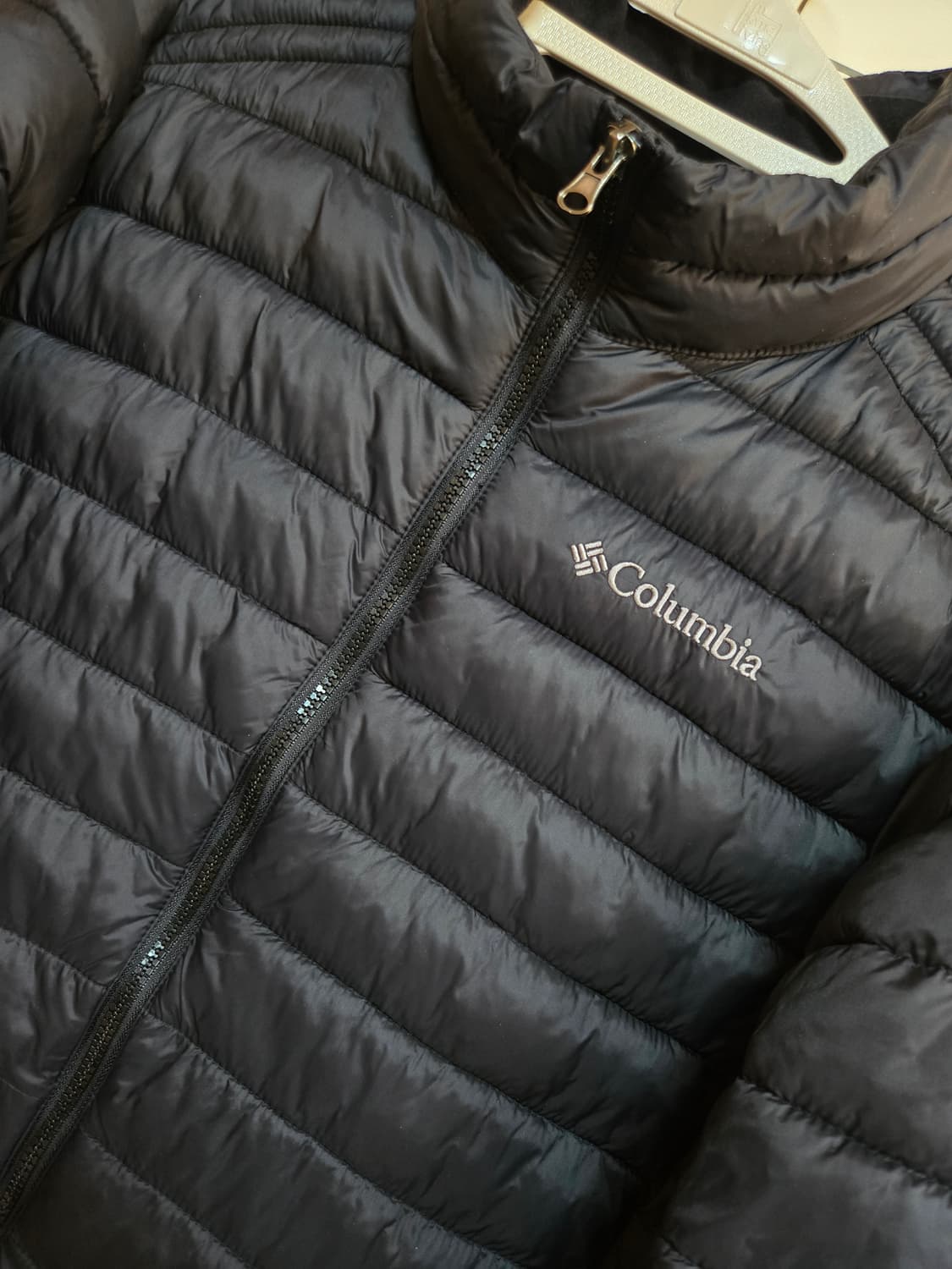컬럼비아 남성 블랙 경량 패딩 상품이미지2