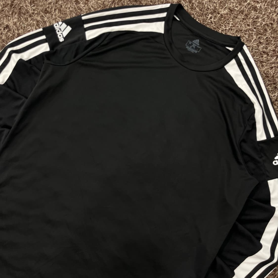 3XL 아디다스 삼선 기능성 긴팔 티셔츠 상품이미지2