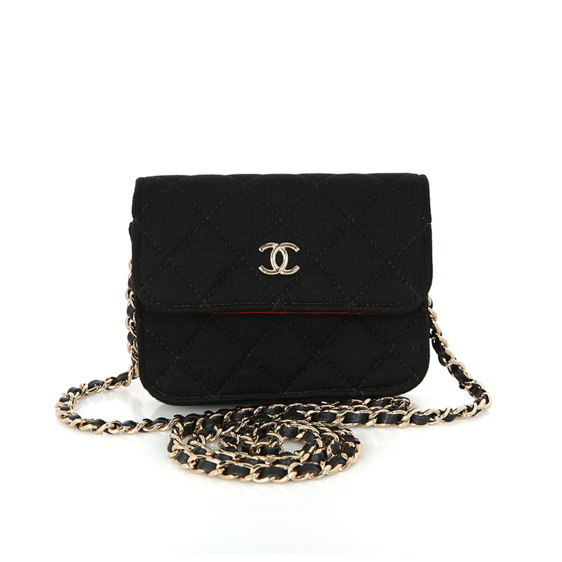 샤넬 VIP 사은품 미니크로스 울 저지 블랙 체인백 CD0104 상품이미지6