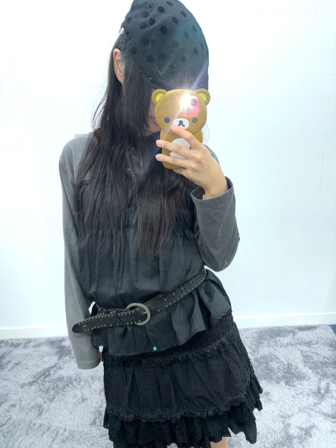 프릴 레이어드 긴팔 티셔츠 상품이미지2