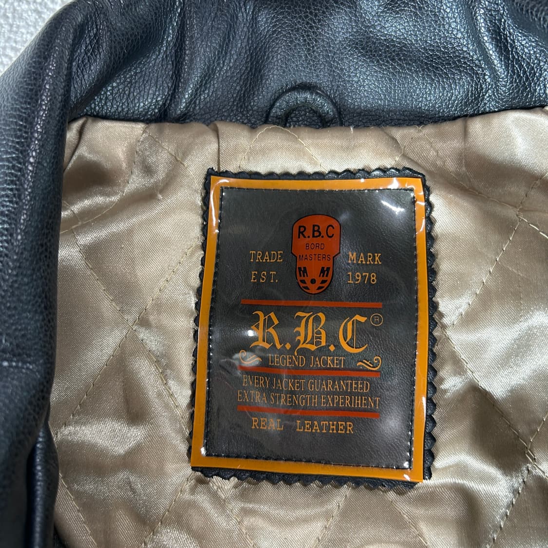 RBC 레이싱 스터드 레더 자켓 L 상품이미지3