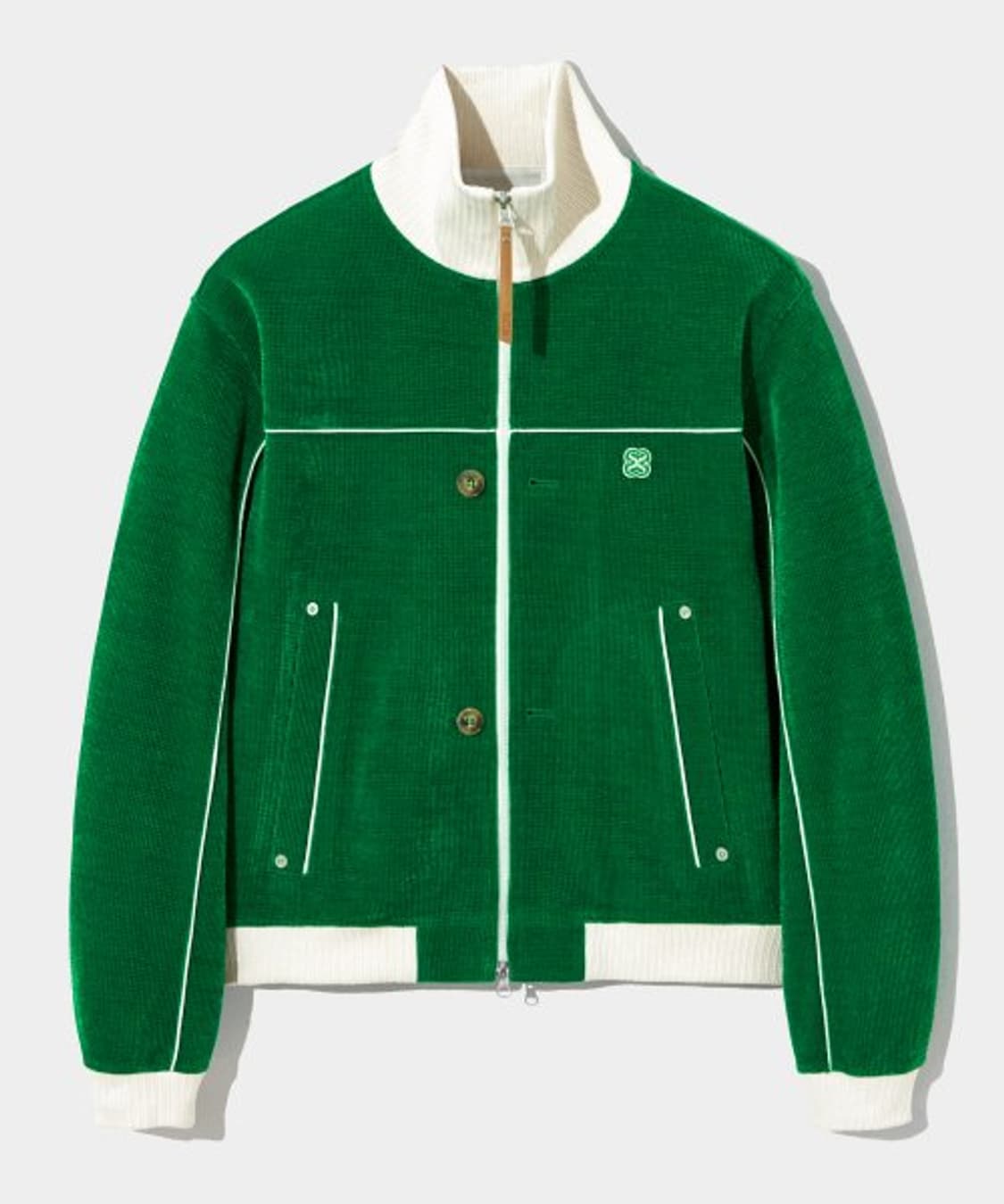 하젠 벨루어 숏 트랙 자켓 펀 그린 XL 상품이미지2