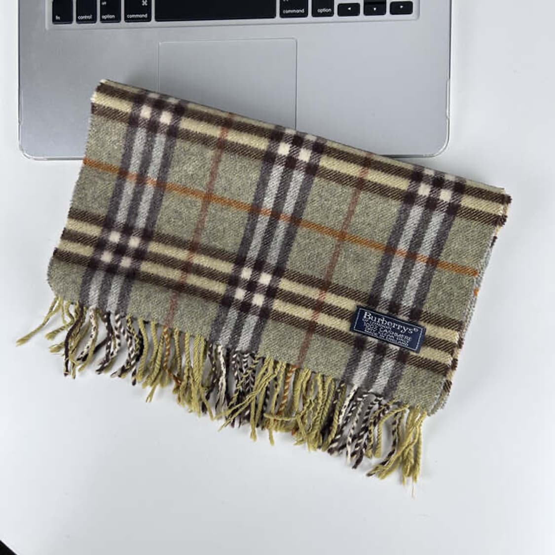 6928 버버리 노바 체크 그린 머플러 (캐시미어) 상품이미지1