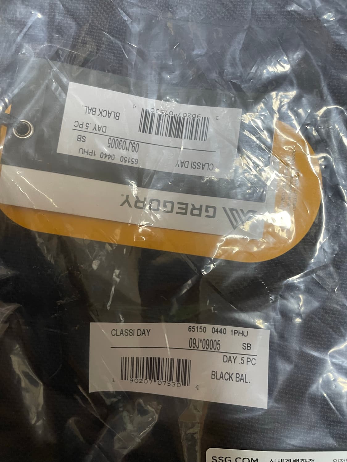 그레고리 데이앤하프 블랙발리스틱 새상품 상품이미지3