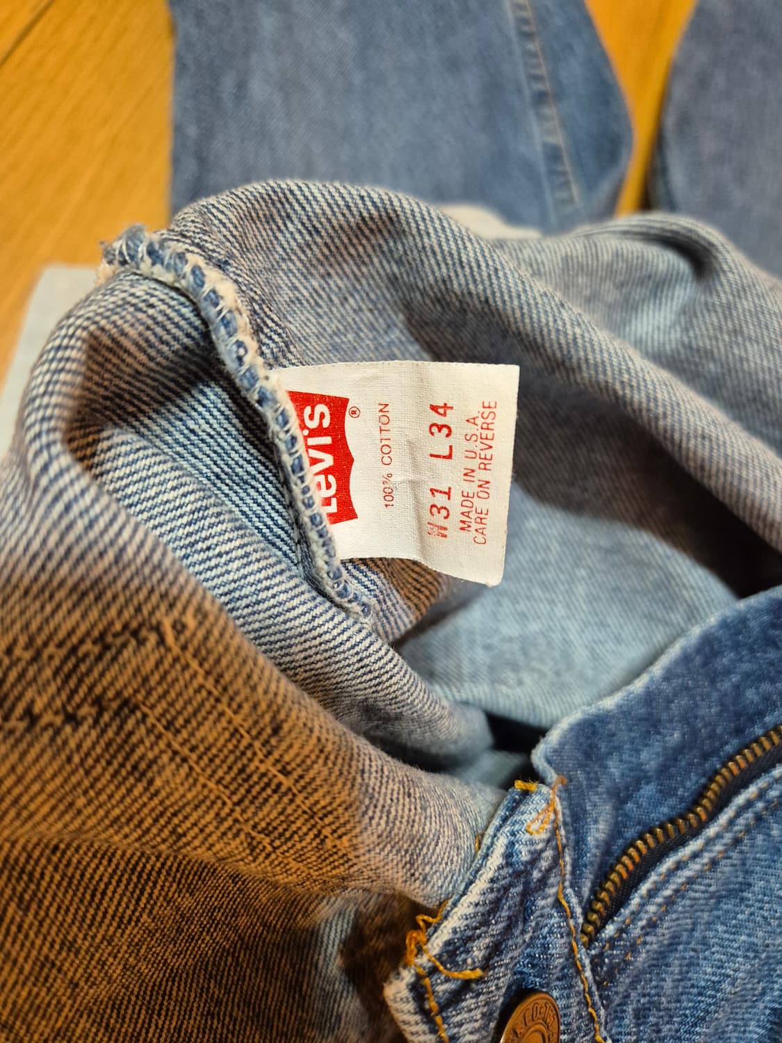 90s 미국 리바이스 R탭 레드 505 데님 팬츠 상품이미지5