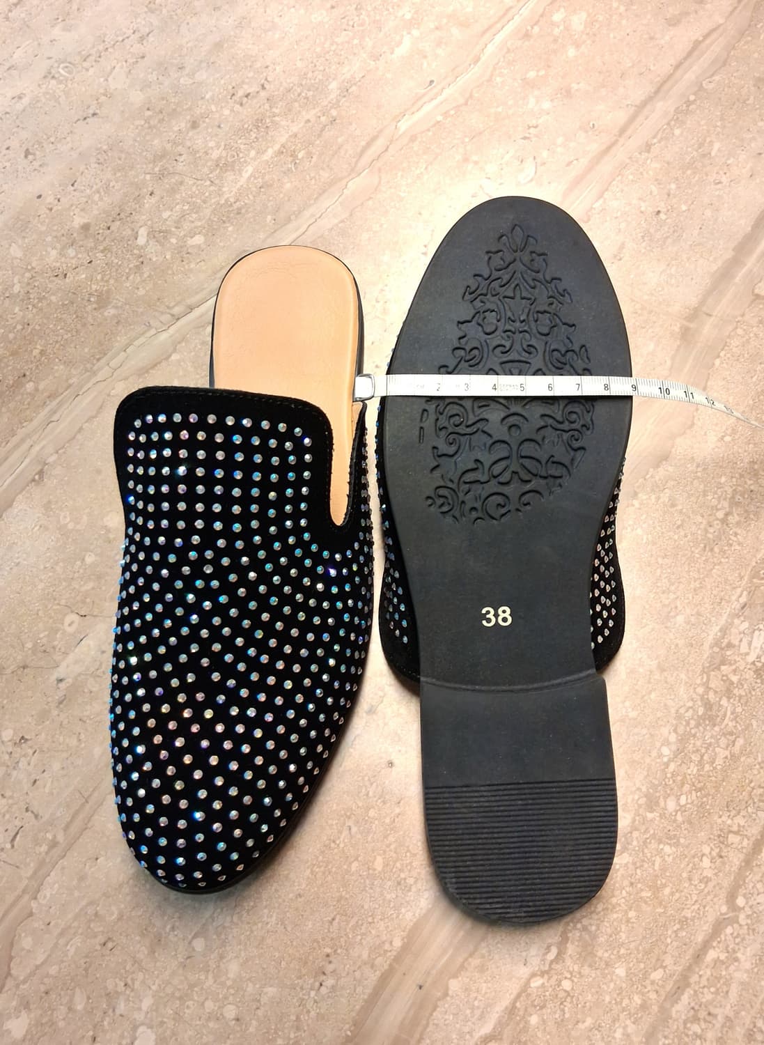라인스톤 뮬 슬리퍼(새상품) 상품이미지10