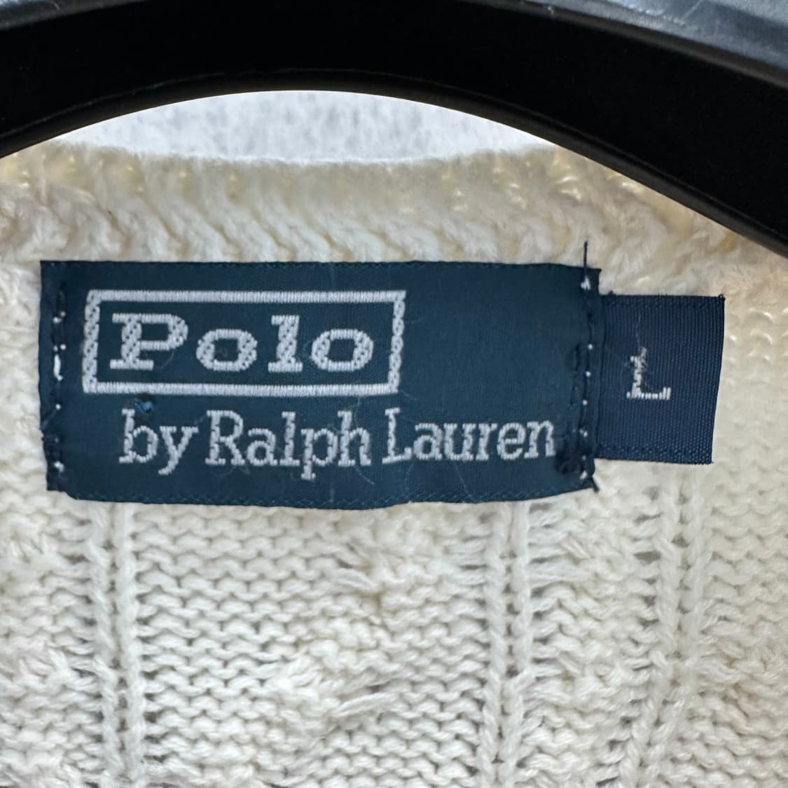 95 폴로 랄프로렌 남자 꽈배기 니트 조끼 베스트 상품이미지3