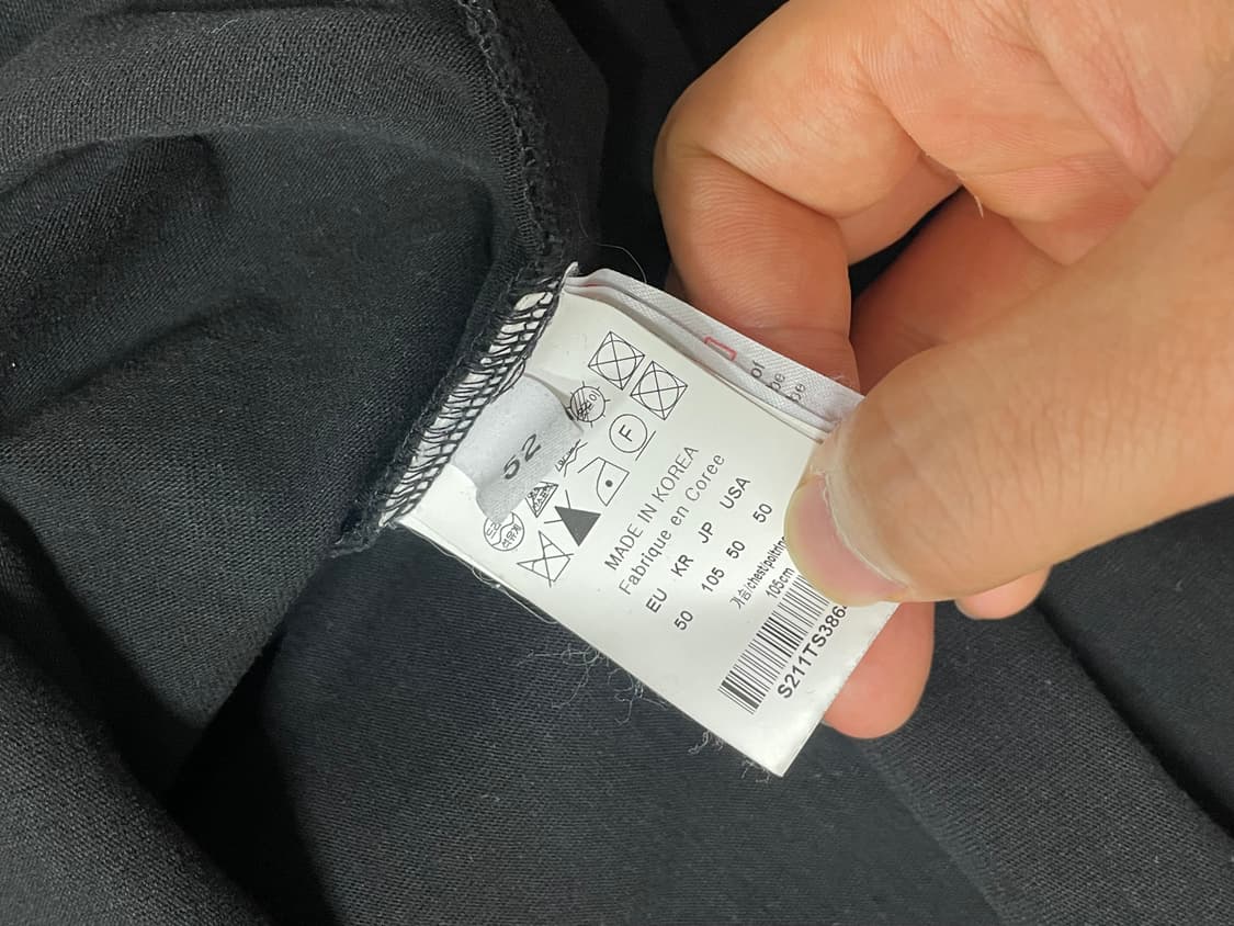 (52)솔리드옴므 백로고 티셔츠 상품이미지3