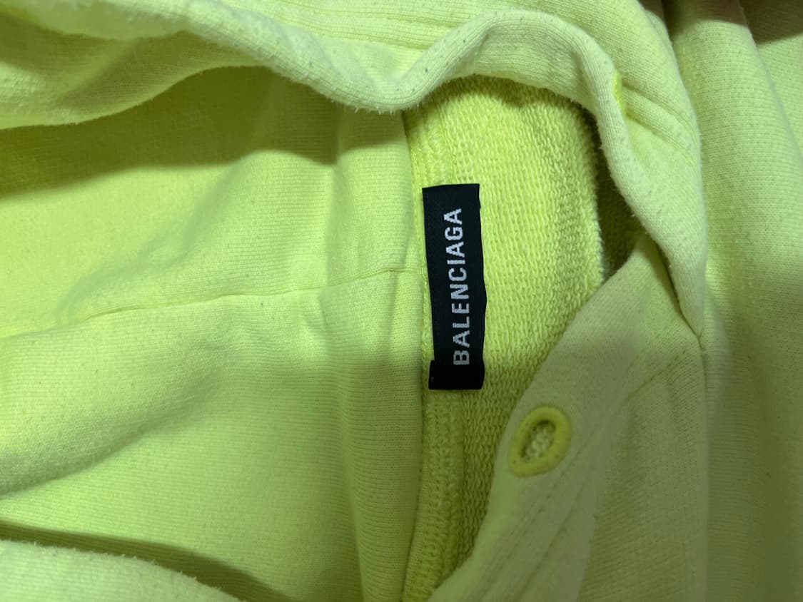 발렌시아가 BB로고 네온형광 후드티 상품이미지4