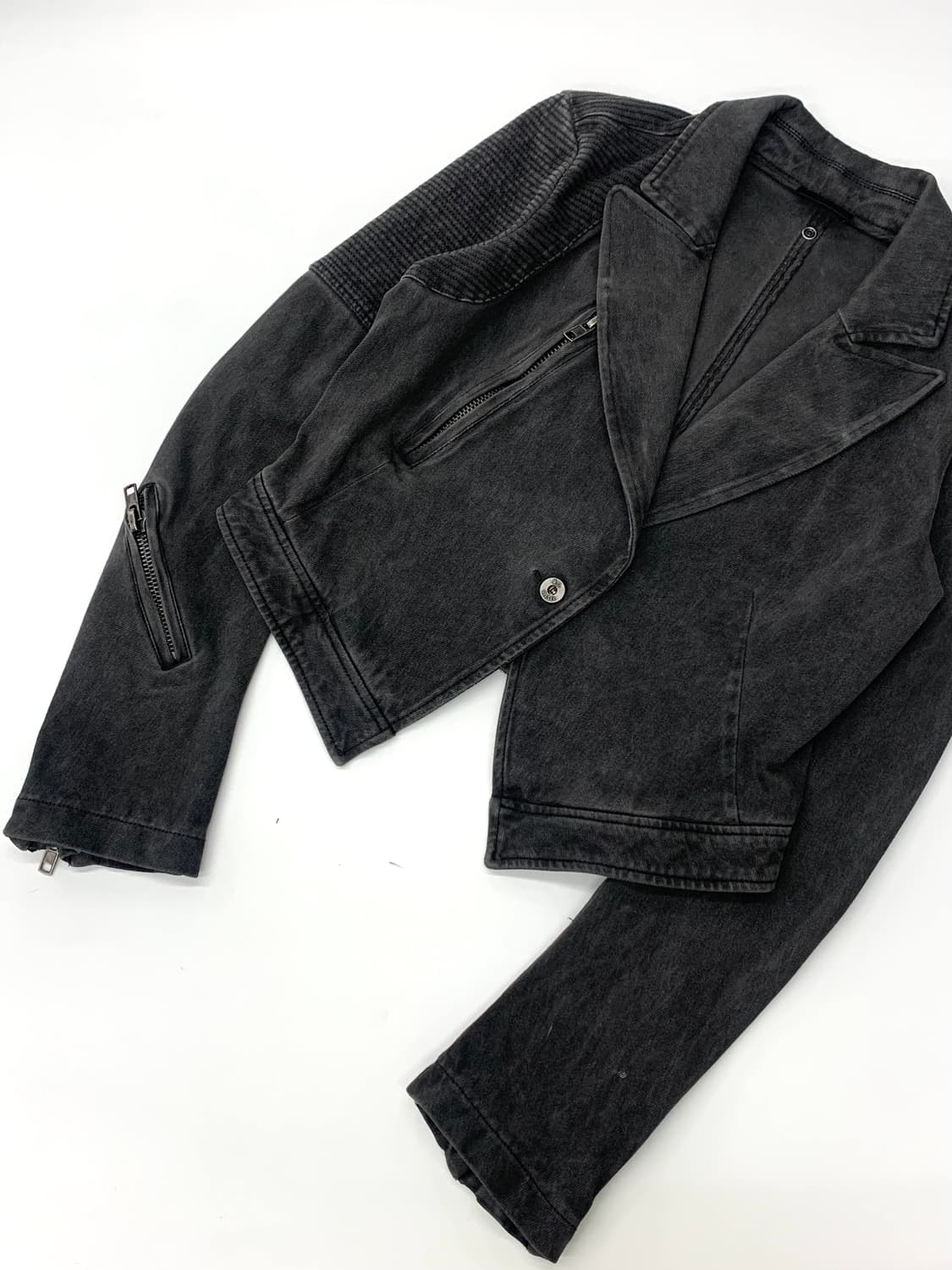 Diesel 디젤 챠콜 코튼 라이더 자켓  상품이미지6