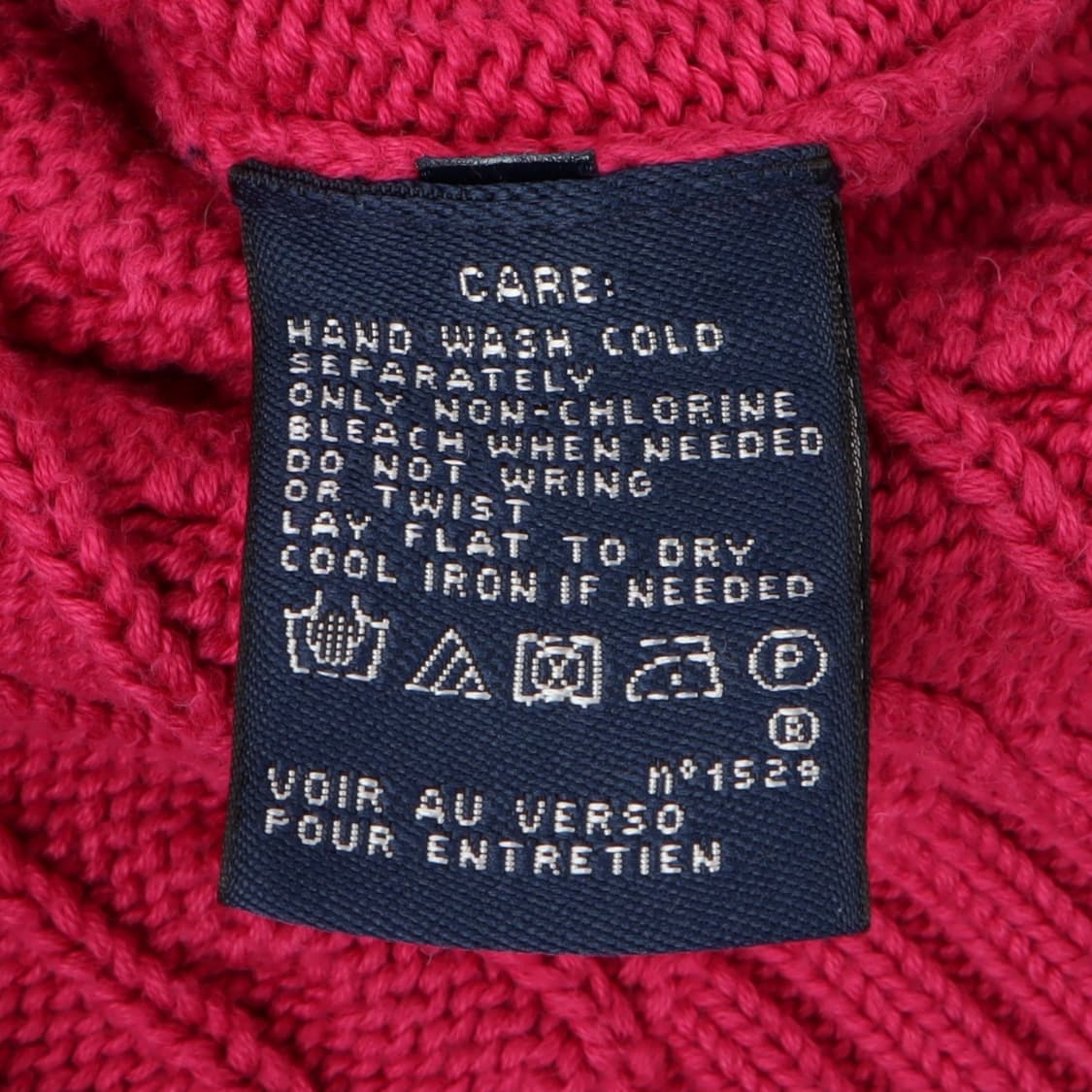 폴로 랄프로렌 핑크 코튼 케이블 니트 상품이미지9