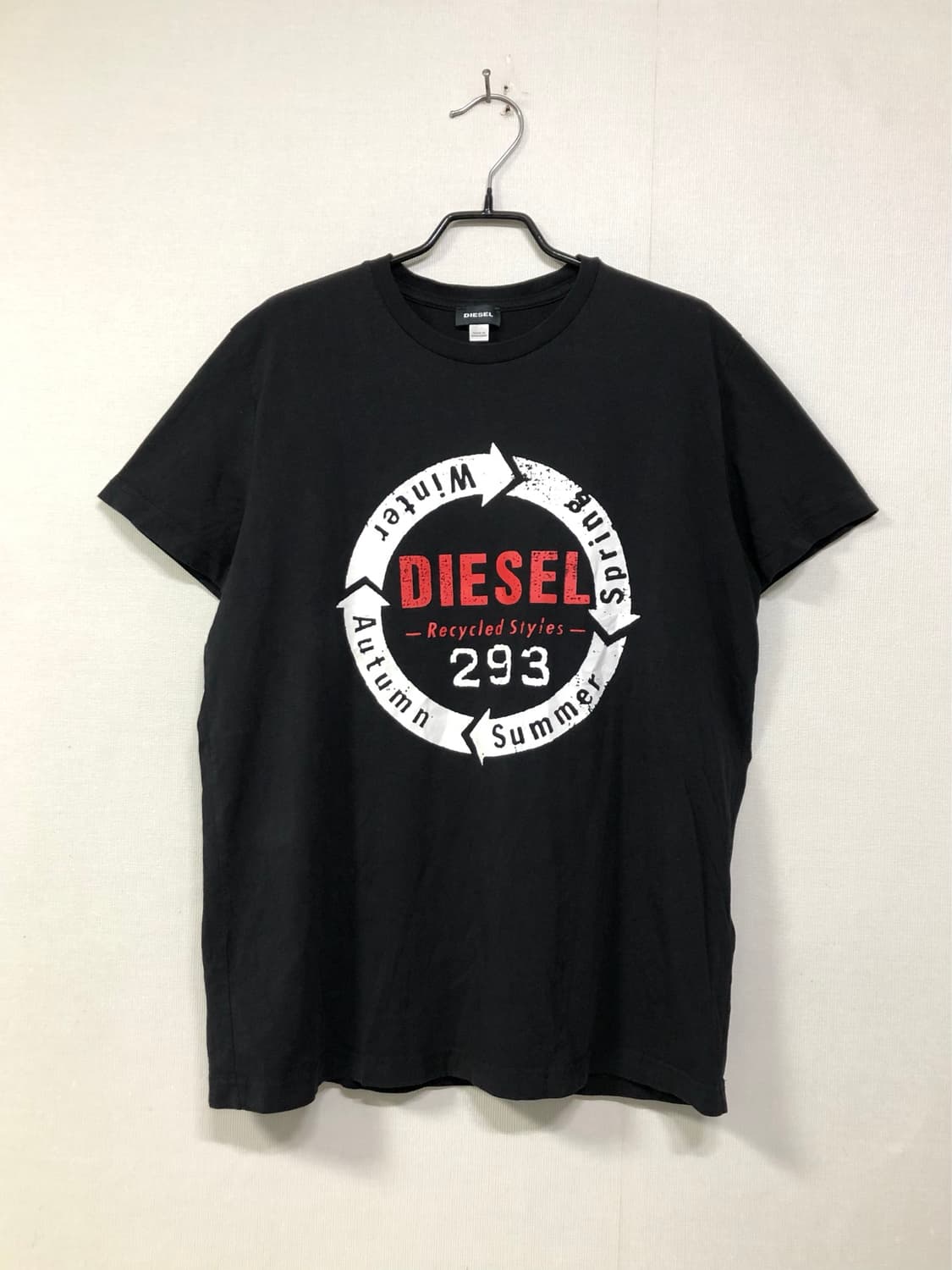 DIESEL 디젤 프린팅 반팔티셔츠 XL _ 블랙 상품이미지1