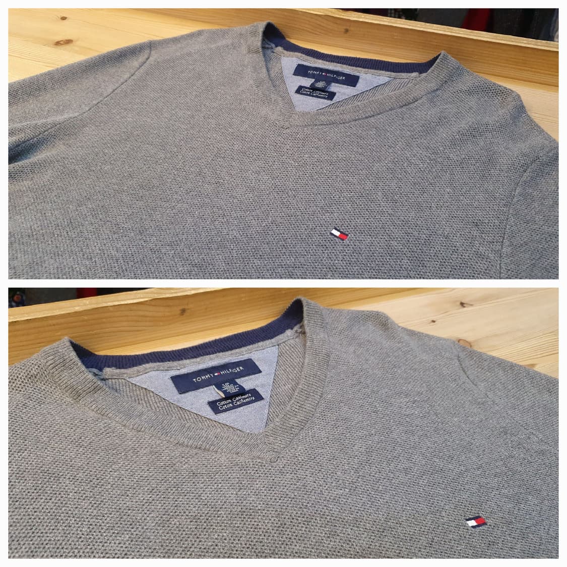95.타미 코튼 브이넥 니트 상품이미지3