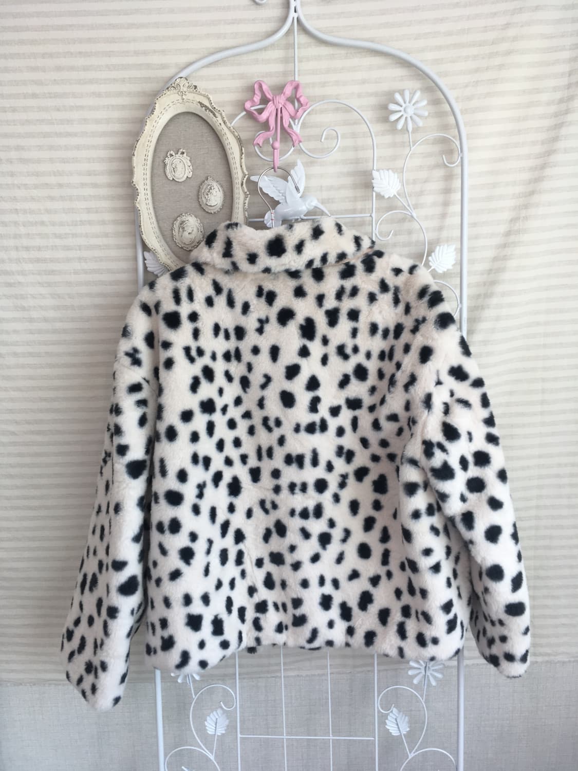 jpn vintage 레오파드 퍼 카라 자켓  상품이미지5