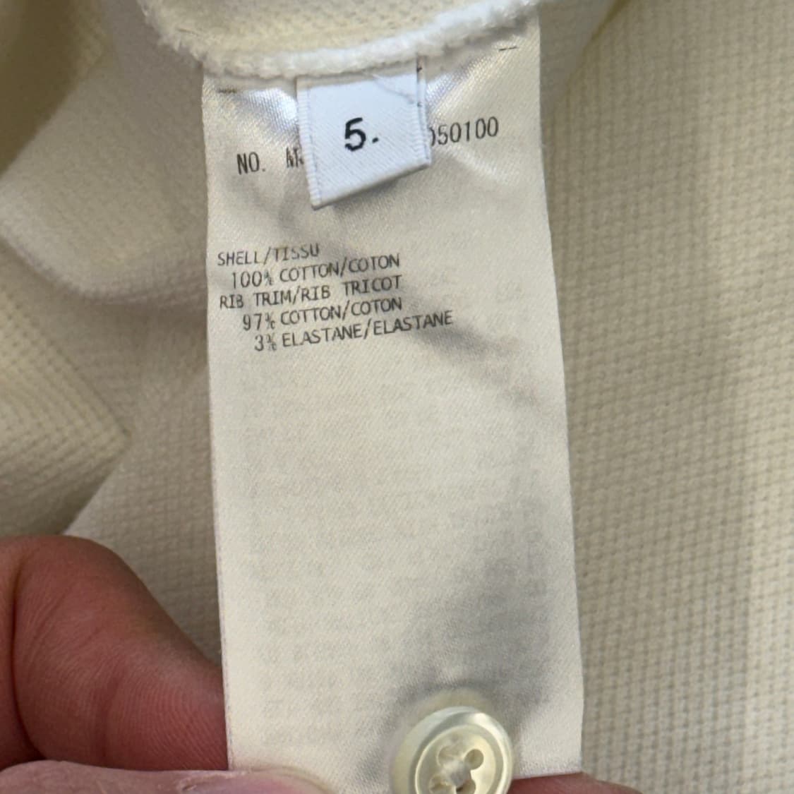 5 톰브라운 백스티치 화이트 티셔츠 상품이미지8