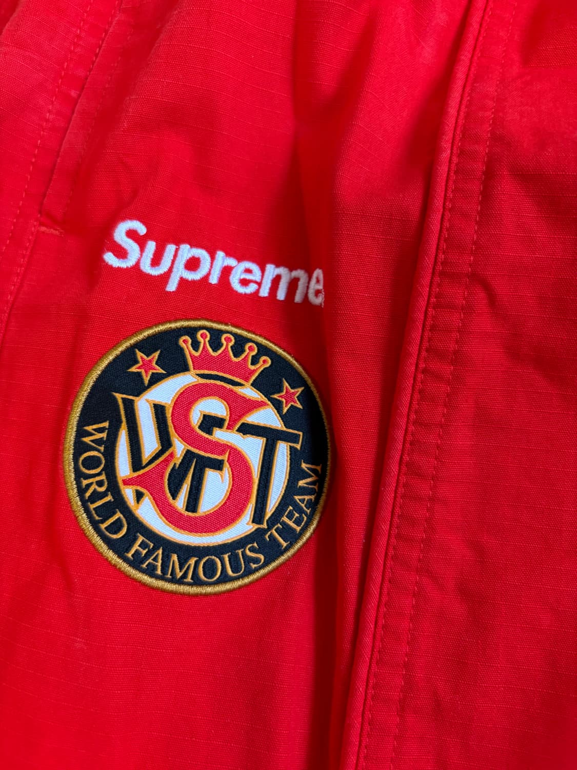 23fw 슈프림x엄브로 트랙팬츠 레드 아시아XL 상품이미지3