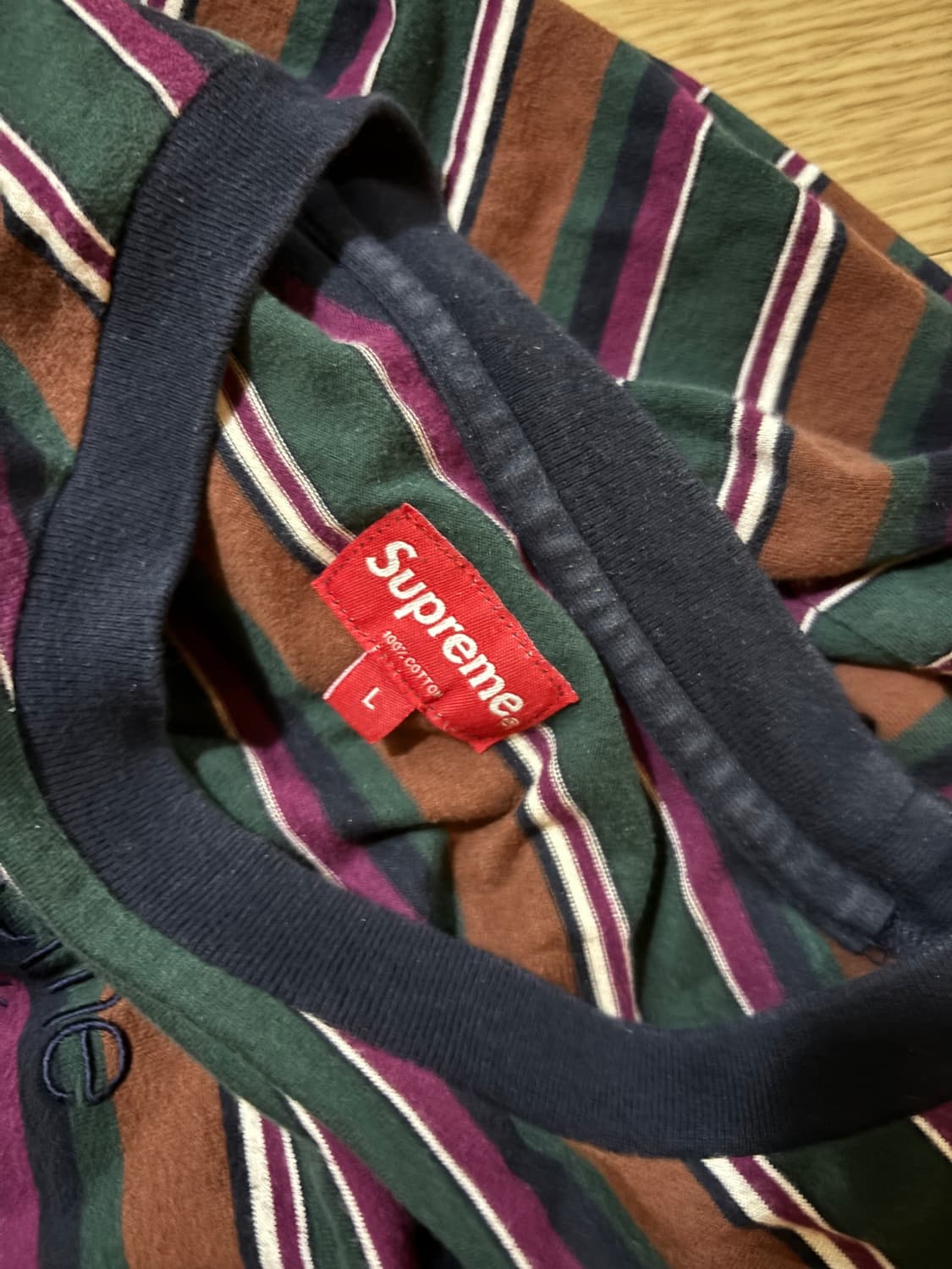 supreme stripe longsleeve 상품이미지1
