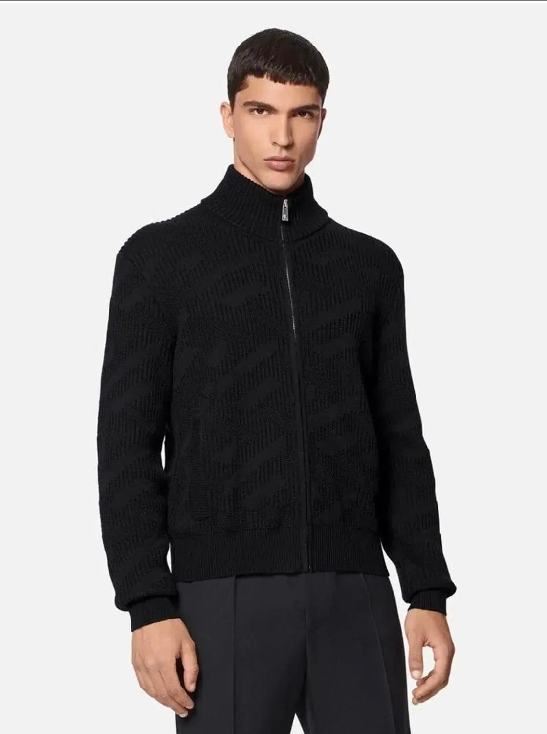 베르사체 니트집업 블랙52 110 상품이미지4