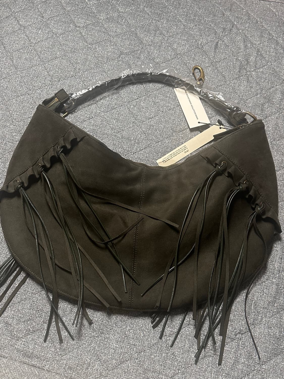  스컬프터 폭스 수웨이드 호보 백 딥그린 상품이미지3