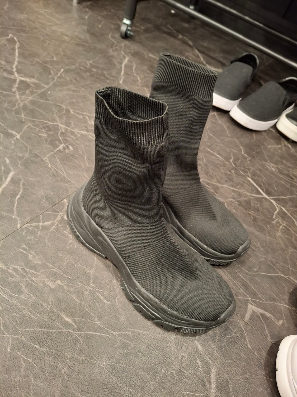 (마지막특가) 아키클래식 삭스부츠 블랙/화이트 240 상품이미지6