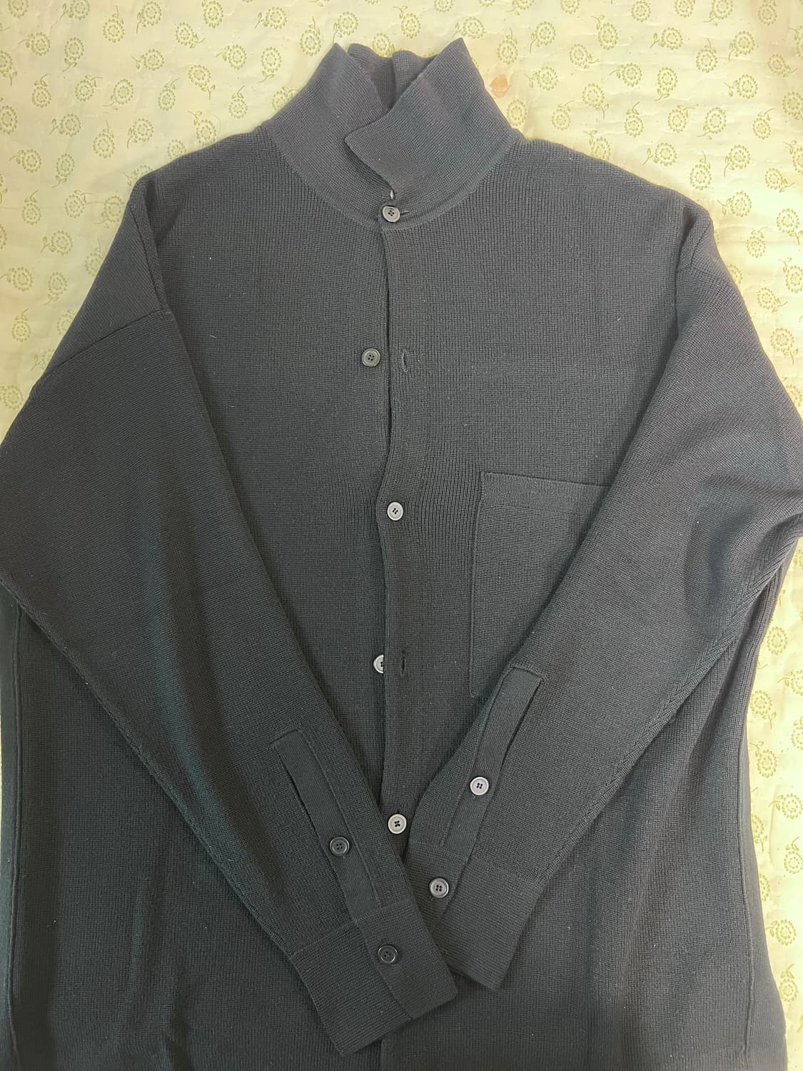 [46] 솔리드옴므 19ss 니트 가디건 블랙 상품이미지1