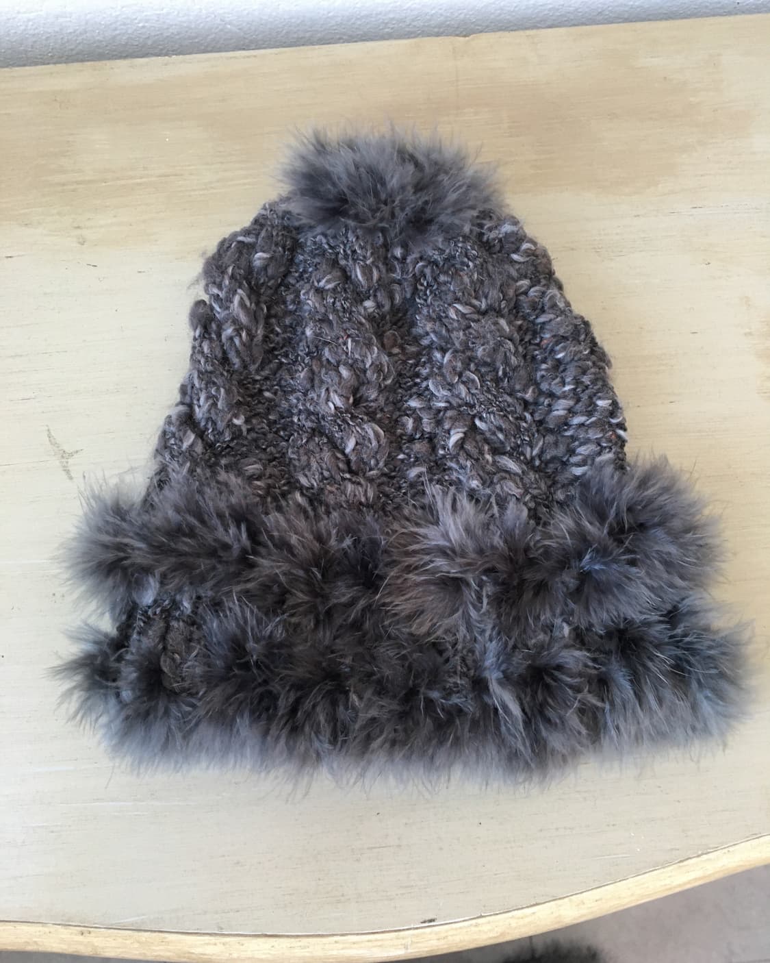 fur trimming knit beanie 상품이미지5