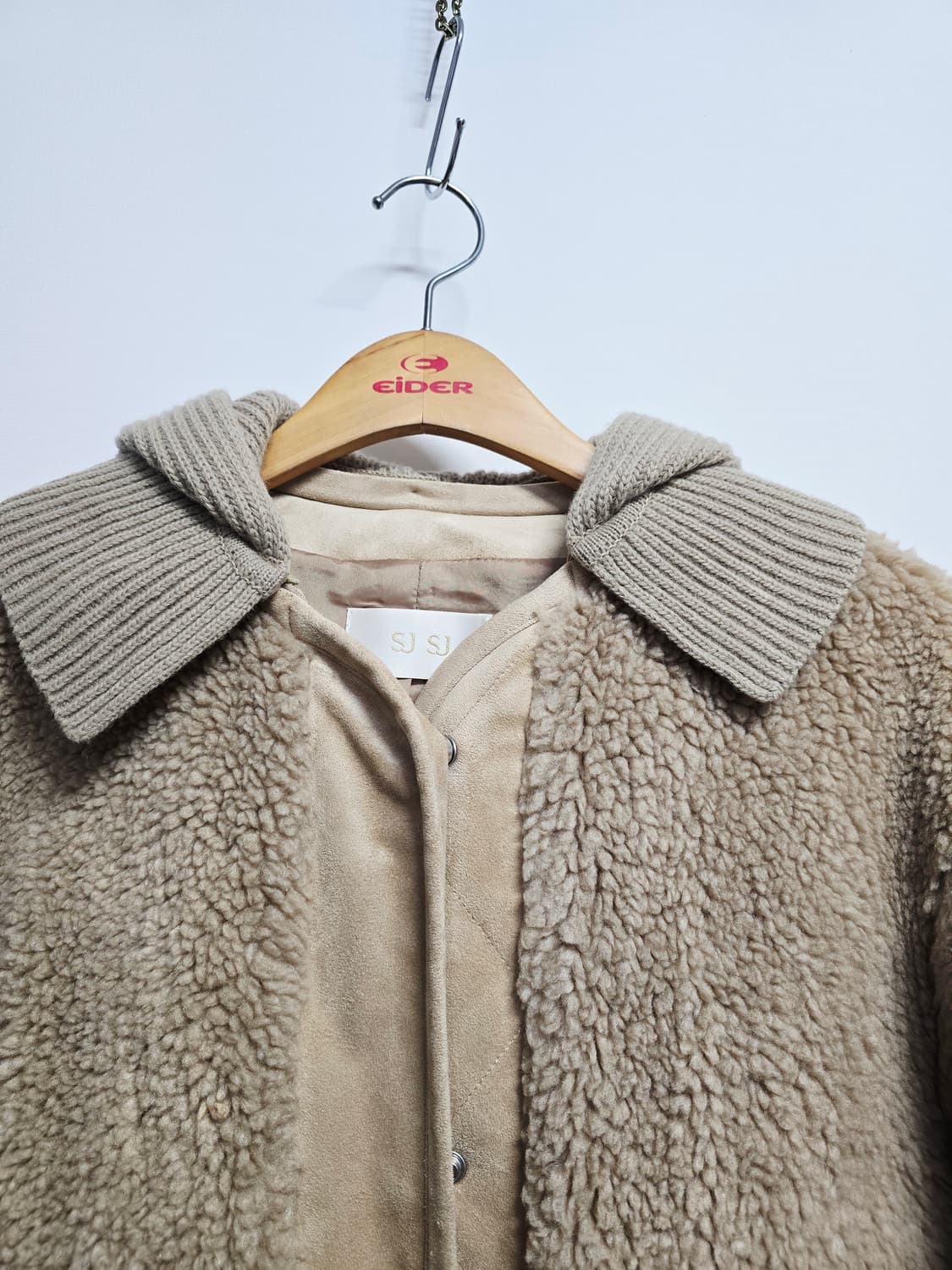 SJSJ 뽀글이 플리스 자켓 베이지 상품이미지2