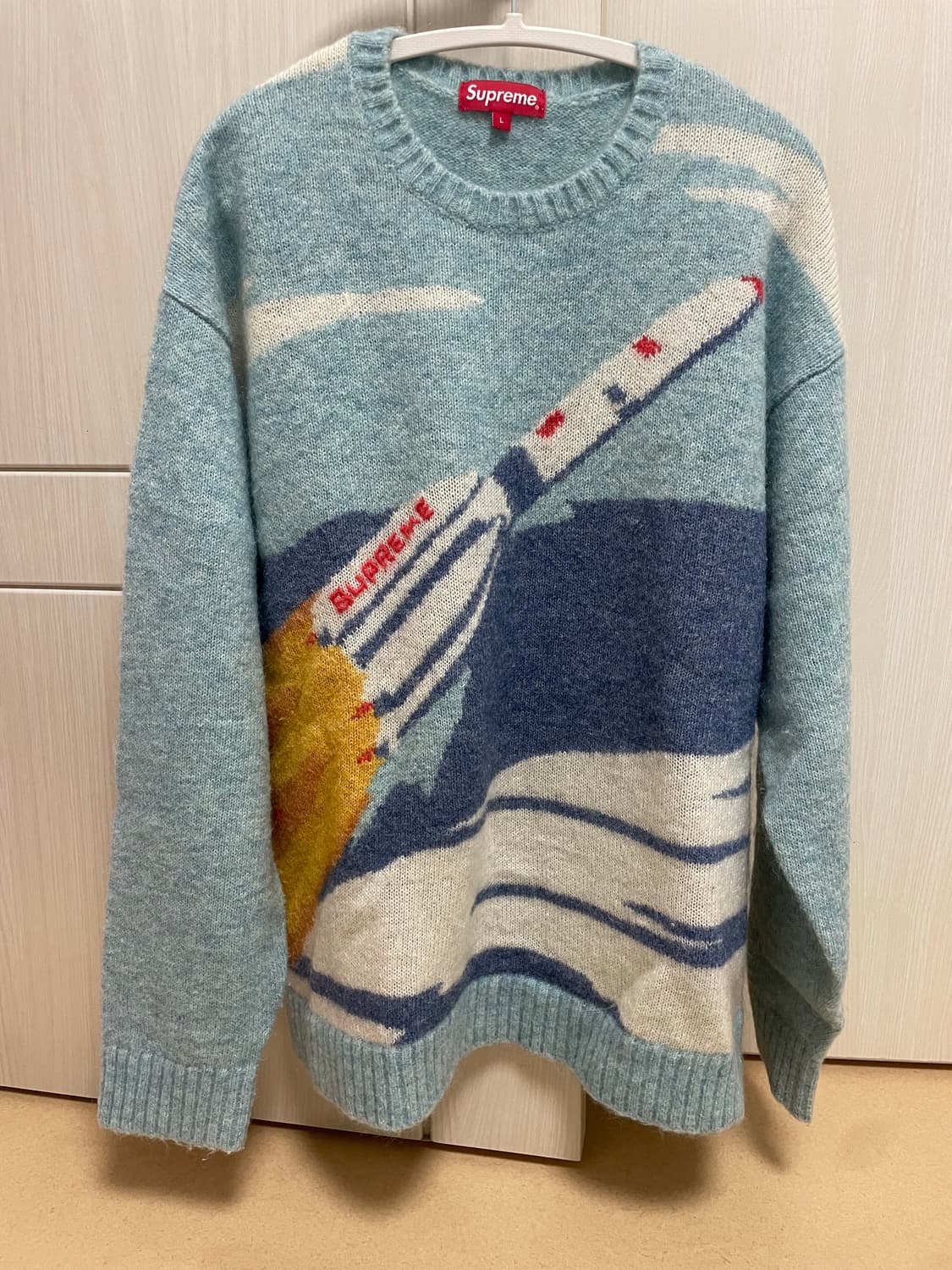 22FW 슈프림 로켓 스웨터 블루 (L) 상품이미지2
