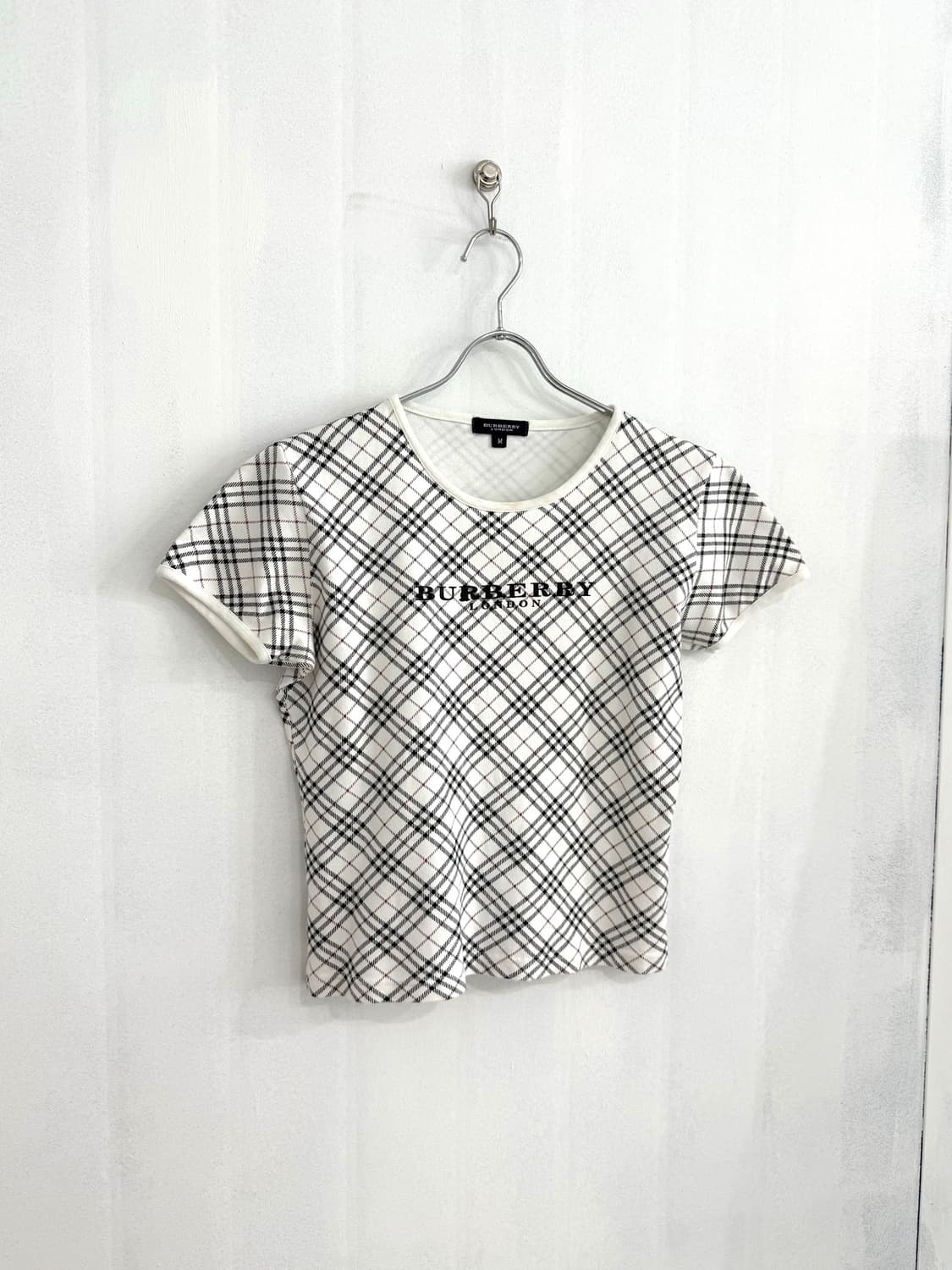Burberry Lettering Check Short top  상품이미지1