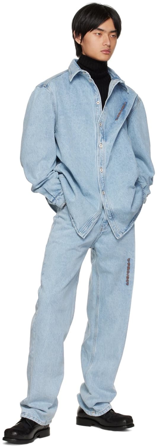 Y/Project  핀치드 연청 데님 셔츠 (BTS 정국 착용) 상품이미지7