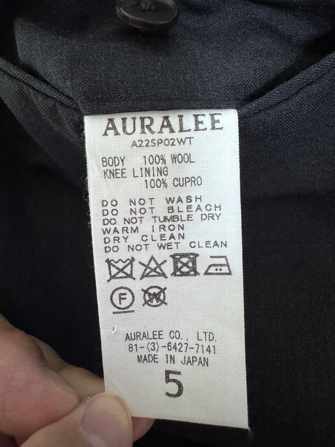 오라리 울 딥그레이 슬랙스 AURALEE WOOL PANTS 5 상품이미지5